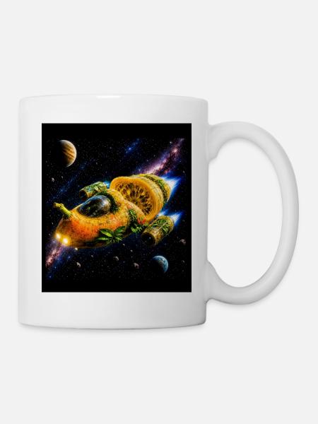 Citrus Raumschiff-Abenteuer - Tasse - Weiß