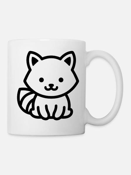 Waschbär - Tasse - Weiß