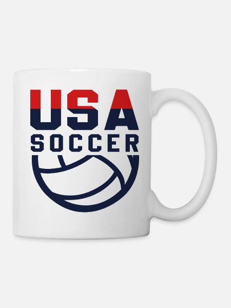 USA Soccer - Tasse - Weiß