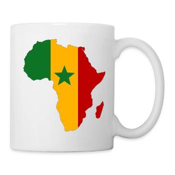 Senegal_Flagge_Afrika - Mug blanc - blanc - Droite