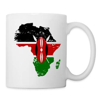 Kenia_Flagge_Afrika_used_used - Mug blanc - blanc - Droite