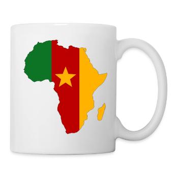 Kamerun Flagge Afrika - Tasse - Weiß - Rechts