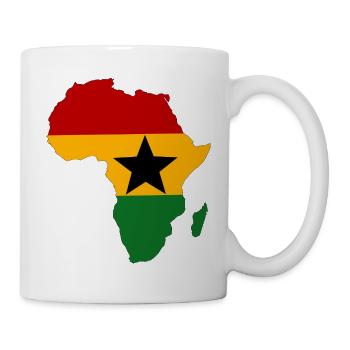 Ghana Flag Africa - Mug - white - Right