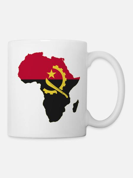 Angola Flagge Afrika used - Tasse - Weiß