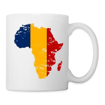 Tschad_Flagge_Afrika_used - Mug - white - Right