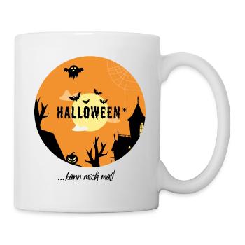 T-Shirt-Design „Halloween kann mich mal!“ - Tasse - Weiß - Rechts
