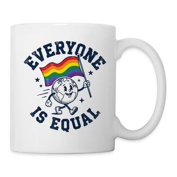 LGBTQ-Pride-Monat – Alle sind gleich - Tasse - Weiß - Rechts