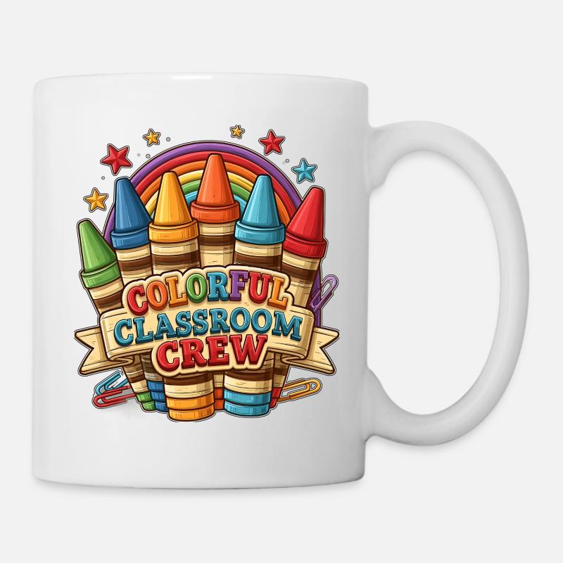 Colorful Classroom Crew - Mug - white