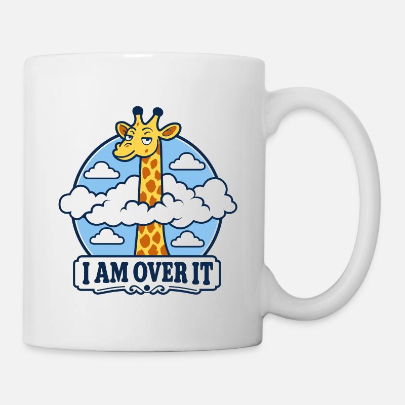Giraffe Leave-it-behind - Tasse - Weiß