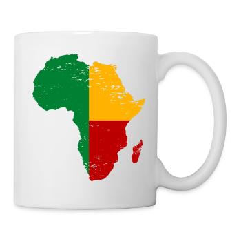 Drapeau du Bénin Afrique utilisé - Mug blanc - blanc - Droite