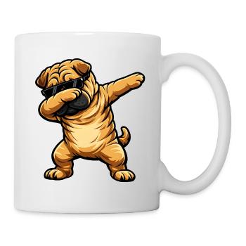 Dabbing Shar Pei - Tasse - Weiß - Rechts