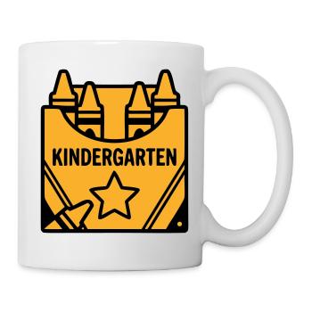 Crayons Kindergarten Logo - Mug - white - Right