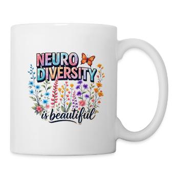 Neurodiversity is beautiful Bloom - Tasse - Weiß - Rechts