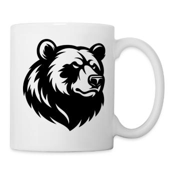Angry Bear Head - Mug - white - Right