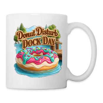 Donut Disturb Dock Day - Mug - white - Right