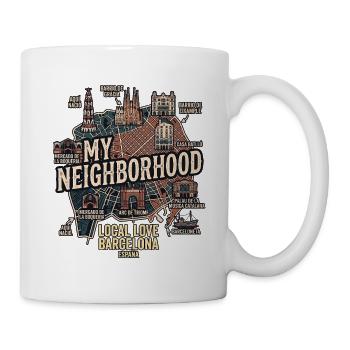 Barcelona Bewohner - Tasse - Weiß - Rechts