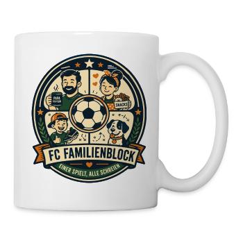 FC Familienblock - Tasse - Weiß - Rechts