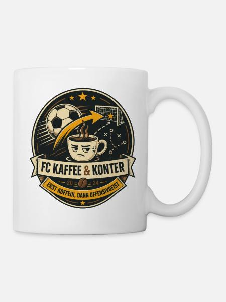 FC Kaffee & Konter - Tasse - Weiß