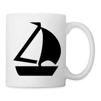 Voile - Mug blanc - blanc - Droite