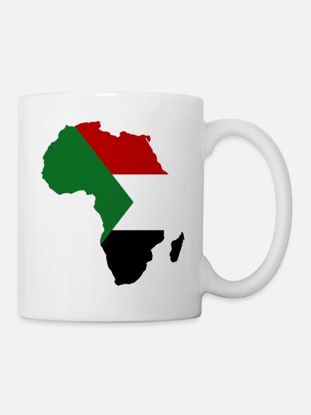 Sudan_Flagge_Afrika - Tasse - Weiß