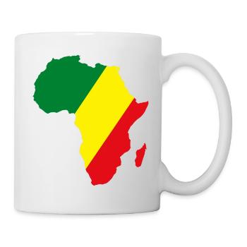 Kongo_Flagge_Afrika - Mug blanc - blanc - Droite