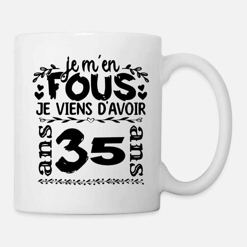 Jai_35_ans - Mug blanc - blanc