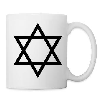 Davidkreuz - Tasse - Weiß - Rechts