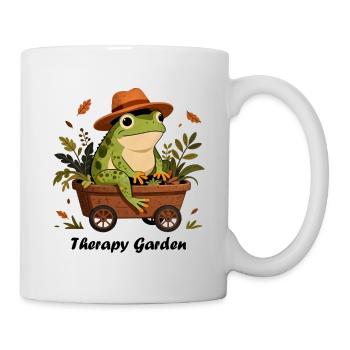 Frog gardener, therapy garden - Mug - white - Right