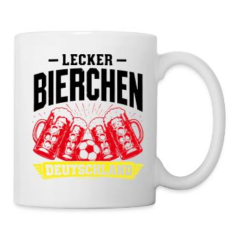 Lecker Bierchen Deutschland Fußball Edition - Tasse - Weiß - Rechts