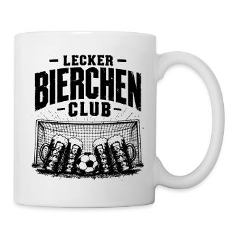 Lecker Bierchen Club Fußball 2026 Edition - Tasse - Weiß - Rechts