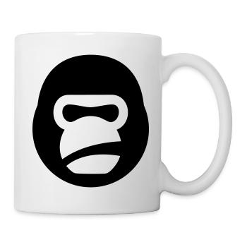 Gorilla Kettlebell – Gym Beast Logo - Mug - white - Right