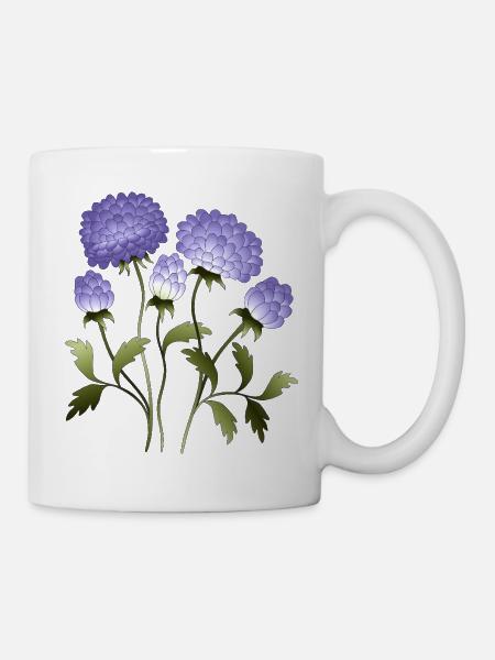 Blumen - Tasse - Weiß