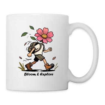Fleur Sauvage en randonnée - Mug blanc - blanc - Droite