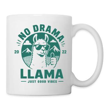 no drama llama - Mug - white - Right