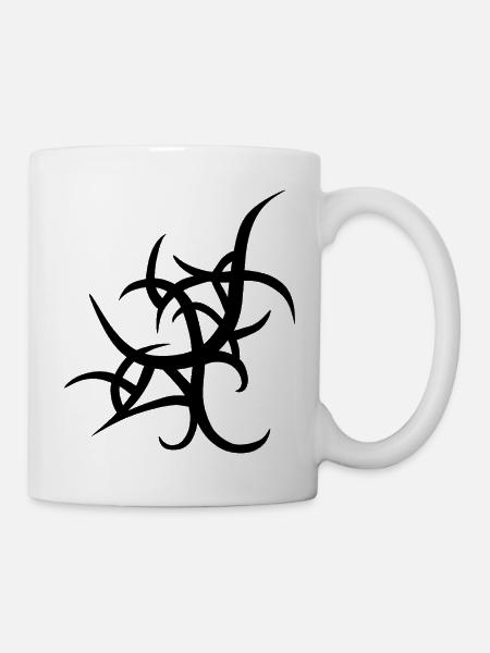 Stammes-Tattoo-Design - Tasse - Weiß