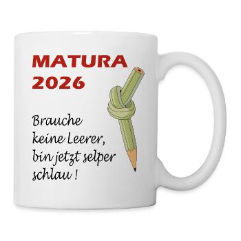MATURA_2026 - Tasse - Weiß - Rechts
