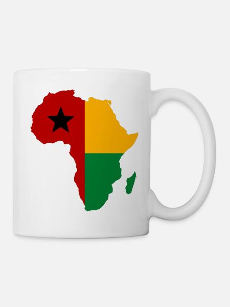 Guinea-Bissau_Flagge_Afrika_used - Tasse - Weiß