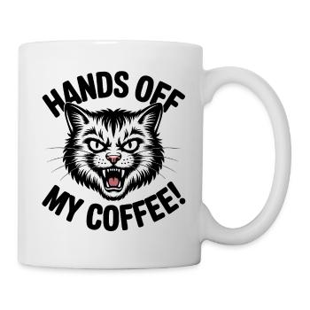 Weg von meinem Kaffee - Tasse - Weiß - Rechts