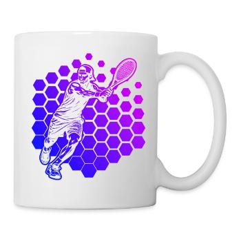 Idée cadeau pour un tennis avec tennis - Mug blanc - blanc - Droite