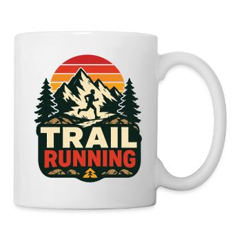 Course sur sentier - Mug blanc - blanc - Droite