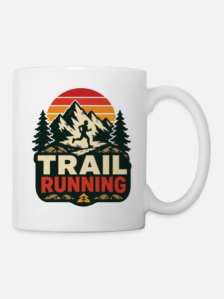 Trailrunning - Tasse - Weiß