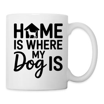 La maison, c’est là où est mon chien - Mug blanc - blanc - Droite