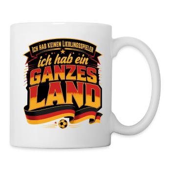 Ich hab keinen Lieblingsspieler - Tasse - Weiß - Rechts