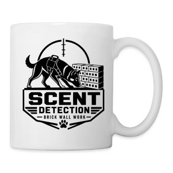 Détection d’odeurs – Travail sur mur de briques - Mug blanc - blanc - Droite