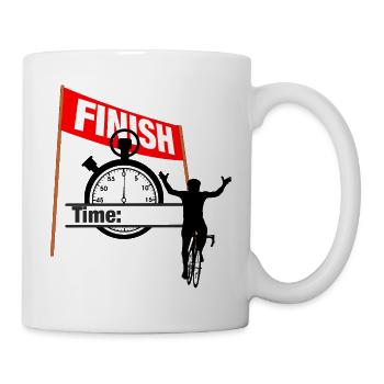 Cycling Finish Time - Mug - white - Right
