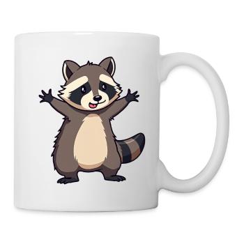 Raton laveur - Mug blanc - blanc - Droite