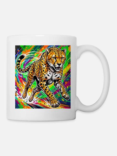 Gepard - Tasse - Weiß