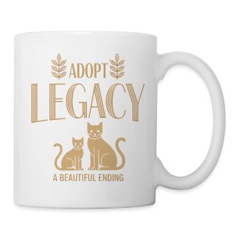 Adopt Legacy Cat Motif - Mug - white - Right