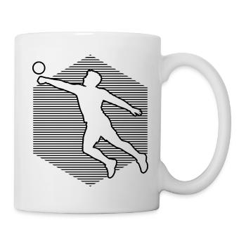 Idée cadeau pour un fan de balle de poing avec balle - Mug blanc - blanc - Droite