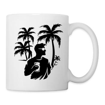 Fête Silhouette Holiday - Mug blanc - blanc - Droite